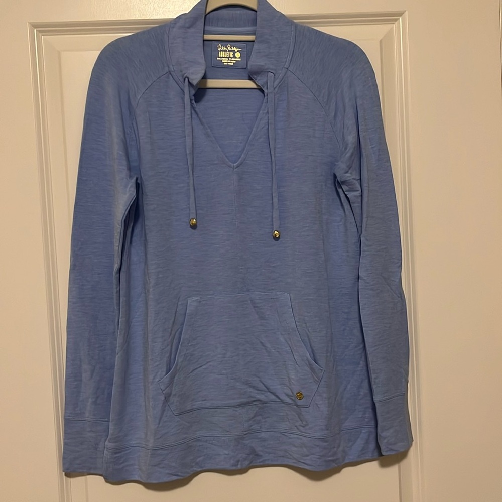 Lilly Pulitzer Luxletic Cassi Popover Tunic Sweatshirt Pullover - Size S